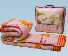 Одеяло холлофайбер 110*140 (вес 0,8 кг) ткань полиэстер в чемодане ФПТ-10, Ника