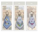SP450-1 Сувенирные женские носовые платки в упаковке "Платье" 30*30, 1 шт.